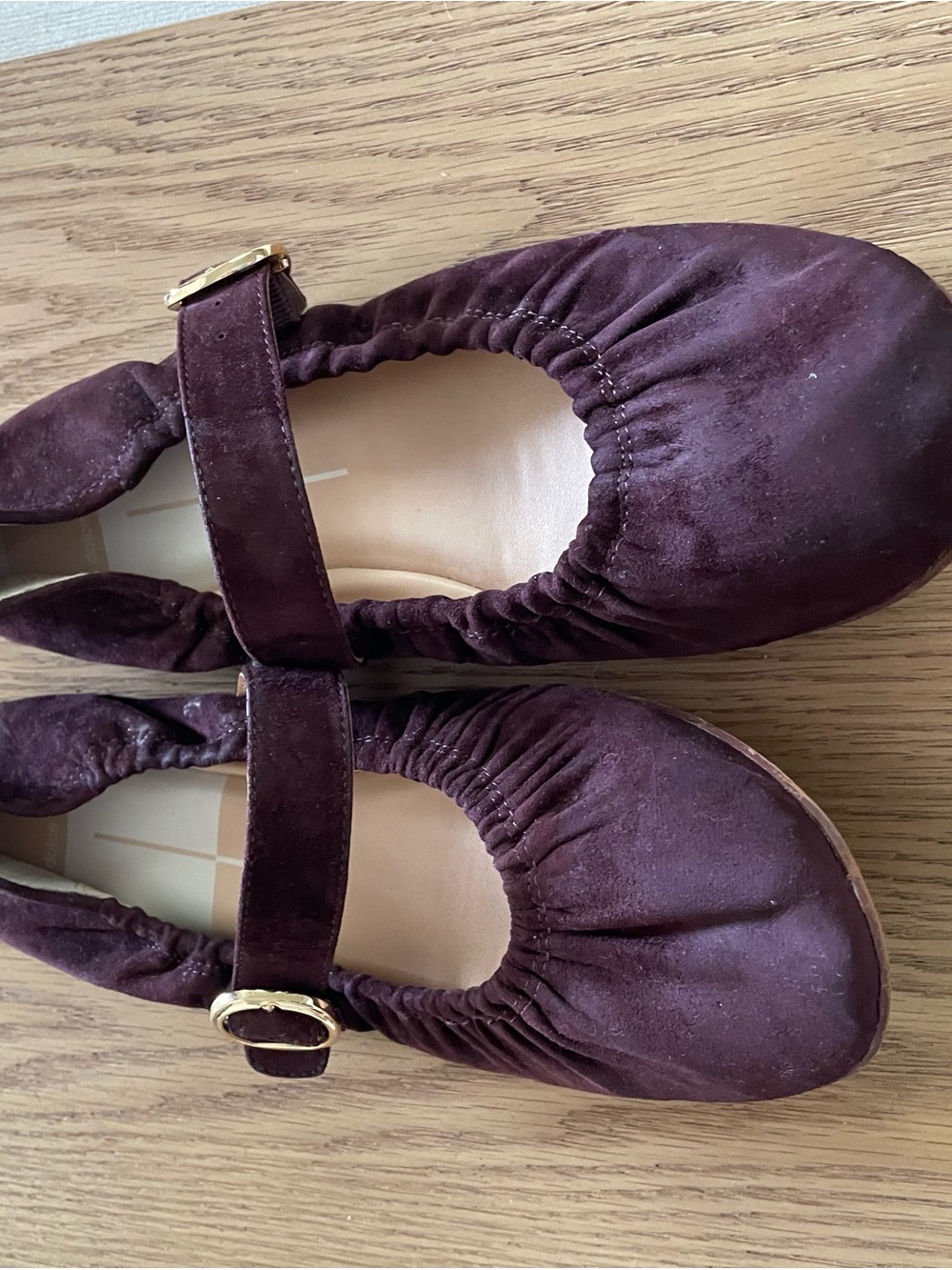 Dolce Vita Women's Mary Jane Flats in Plum Suede
